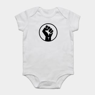 Black Power Fist Baby Bodysuit